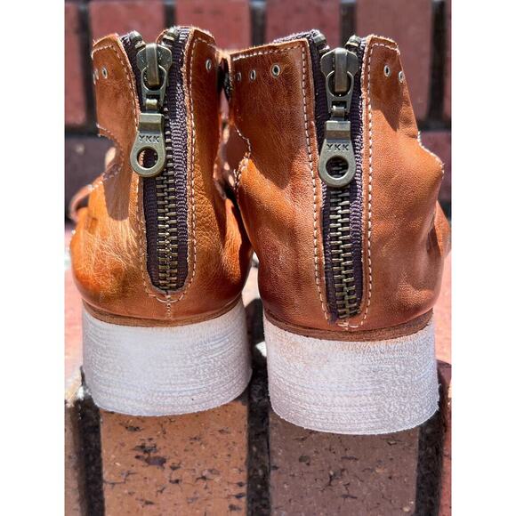 Bed Stu Soni Distressed Leather Zip Up Soni Platform Gladiator Sandal Size 9. - Picture 9 of 17